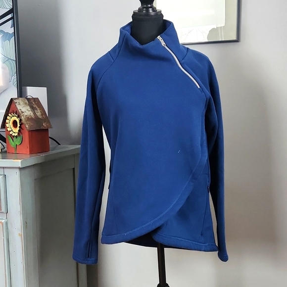 Athleta Women's Cozy Karma Zip Neck Sweatshirt - Picture 1 of 9